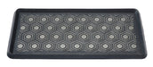 Hexagon Rubber Boot Tray With Grey Highlights 32x16